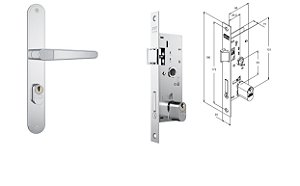 FECHADURA STAM 501.502/03 INOX MET50 EXTERNA