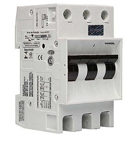 DISJUNTOR DIN TRIPOLAR SIEMENS CURVA C 63 A