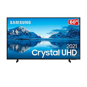 Samsung Smart TV 60" Crystal UHD 4K , Painel Dynamic Crystal , Tela sem limites, Visual Livre de Cabos, Alexa built in, Controle, Bivolt Preto