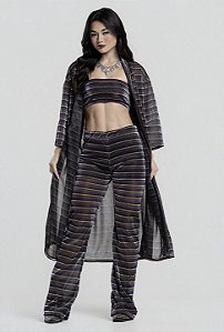 CALÇA LISTRA LUREX