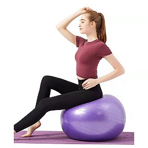 Bola De Pilates Suiça Academia 65cm Yoga Ginástica Gym