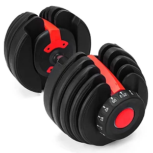 Halter Regulável 24kg Anilha Dumbbell Ajustável