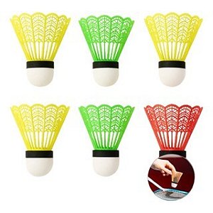 Kit Peteca Para Badminton Nylon 24 Unidades Alta Qualidade