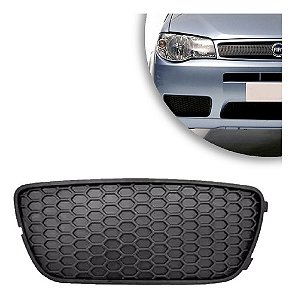 Grade Farol Milha Fiat Palio/siena 2004/2009 Sem Furo Le Cinza Esquerdo