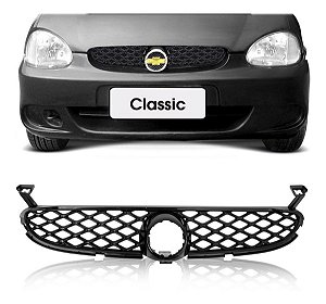 Grade Frontal Radiador Corsa Classic 00 01 02 03 Colmeia Preto