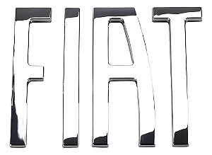 Emblema Escrita Fiat Mala Argo 17 18 19 20 21 Cromado