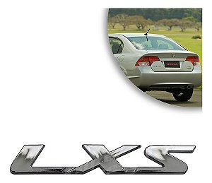Emblema Lxs Hd Civic 07/11 Cromado