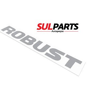 Emblema Adesivo Escrita Robust Saveiro G7 17/19 Prata