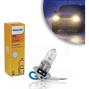 Lâmpada H3 Farol Alto Baixo Neblina Philips Standard 12v 55w