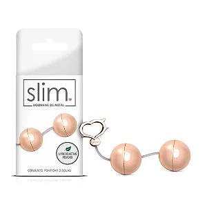 Conjunto Pompoarismo 2 Bolas Metal - Ø3,4CM Linha Slim Sexy Fantasy