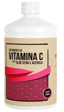Suplemento de Vitamina C - Sabor Acerola e Aloe Vera - 1 Litro Infinity Aloe