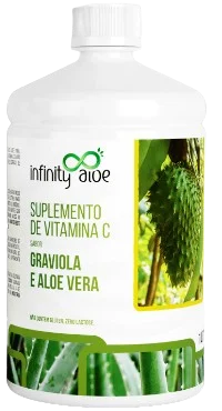 Suplemento de Vitamina C - Sabor Graviola e Aloe Vera - 500ml  Infinity Aloe