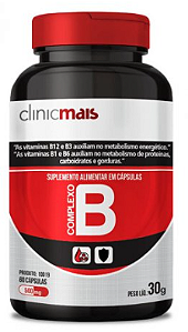 Complexo B 60 cápsulas de 500mg - ClinicMais