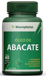 Óleo de Abacate - 60 cápsulas de 1400mg  Macrophytus