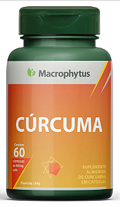 Cúrcuma - 60 cápsulas de 500mg  Macrophytus