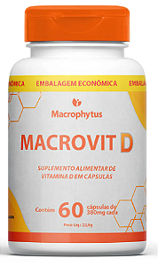 MACROVIT D - 60 cápsulas de 380mg  Macrophytus