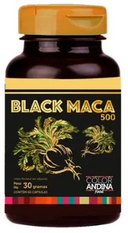 Black Maca - 60 cápsulas 30 gramas - Color Andina