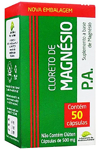 Cloreto de Magnésio P.A. 50 cápsulas - Medinal