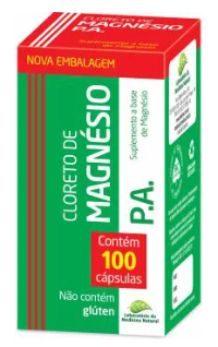 Cloreto de Magnésio P.A. 100 cápsulas - Medinal