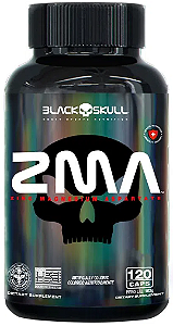 ZMA - POLIVITAMÍNICO ZINCO, MAGNÉSIO E B6 - 120 CAPS - Black Skull