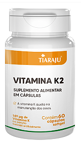 Vitamina K2 - 60 Cápsulas Softgel - TIARAJU