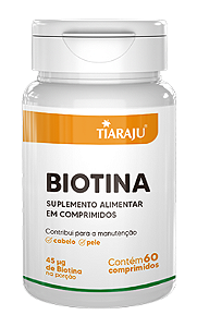Biotina 45 mcg - 60 comprimidos - TIARAJU