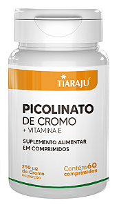 Picolinato de Cromo + Vitamina E - 60 comprimidos - TIARAJU