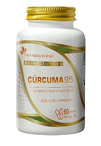 Cúrcuma 95% Curcumina 130mg 60 Caps Flora Nativa do Brasil