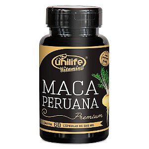 Maca Peruana 550mg 60cáps Unilife Premium