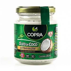 Óleo de coco  extra virgem 200ml Copra