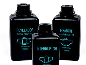 Kit Revelador Dektol - Interruptor - Fixador - Preparado 1 litro cada