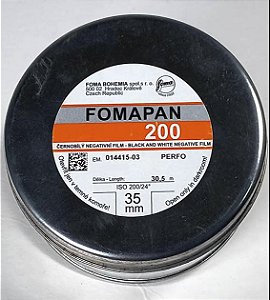 Filme fomapan 200  - lata 35mm  30,5 metros  *atenção ao prazo