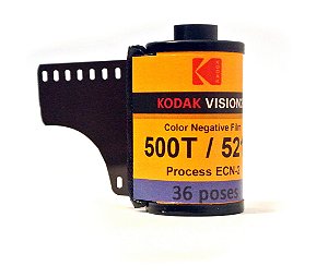 FILME KODAK VISION 500T- filme colorido - rebobinado - ISO 500 - 36 poses