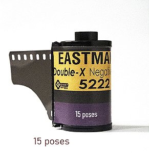 FILME KODAK DOUBLE X - 15 poses- filme preto e branco - rebobinado - ISO 200