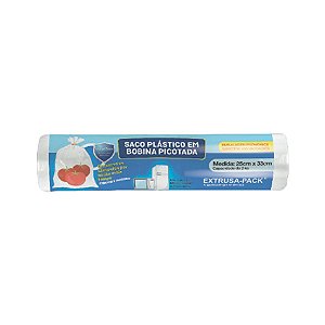 Bobina Picotada Freezer Microondas C/ 100 Sacos 25X33cm (Antibacteriano)