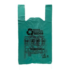 Sacola Plastica 90X100 Verde Padrão - C/ 80 Unidades