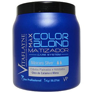 Máscara Matizadora Silver Max Color Blond 1 kg - Vitaflayne