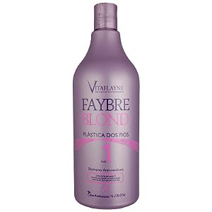 Shampoo Anti-Resíduos Faybre Blond Fase 1 - 1Lt Vitaflyne