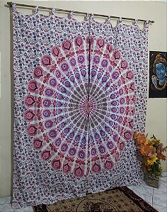Cortina, Tecido Indiano Painel  Mandala
