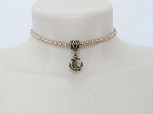 Choker Âncora - Bege Choker Âncora - Bege