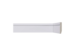Rodapé Santa Luzia Frisado LEV52 Branco 5 cm