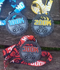 Desafio 100km, 200km e 300km - Medalhas