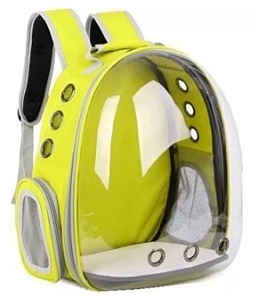 Mochila Pet Visão Panorâmica Astronauta Cachorro Gato Cão