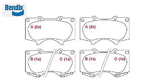 JOGO PASTILHA FREIO DIANT PAJERO FULL 08/ - HILUX SRV 09/ - SW4 06/ - 4971