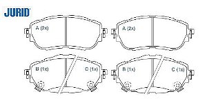 JOGO PASTILHA FREIO DIANT TOYOTA COROLLA 1.8-2.0 mar2014/.. 5257