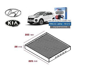 FILTRO AR CONDICIONADO CRETA 17/..SPORTAGE 16/..NEW TUCSON 17/.. 5810