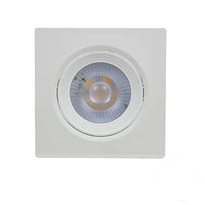 Spot Led Embutir Quadrado 5W 3000K Luz Quente