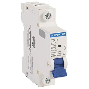 Disjuntor DIN Unipolar TR3KA 1 x 20A Tramontina