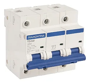 Disjuntor DIN Tripolar TR6KA 3 x 100A Tramontina