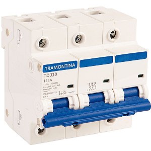 Disjuntor DIN Tripolar TR6KA 3 x 125A Tramontina